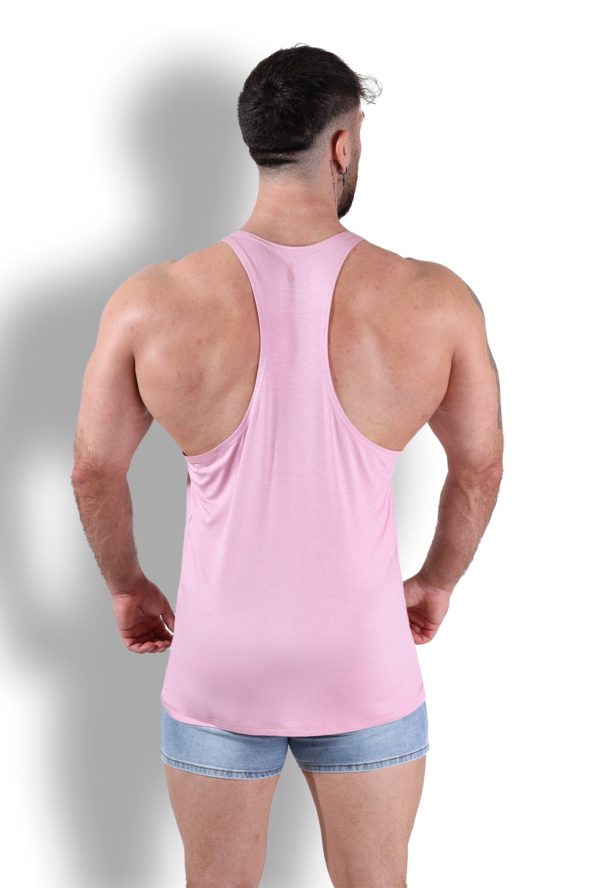 Gym Bae Classic Workout Stringer - Pink