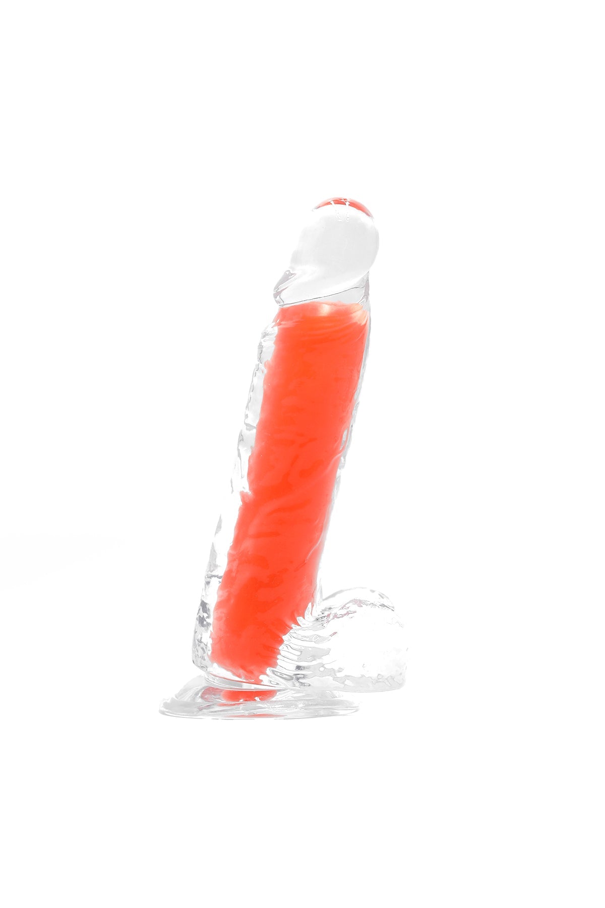 Glow-in-the-dark Classic 8'' Dildo - Sweet Orange