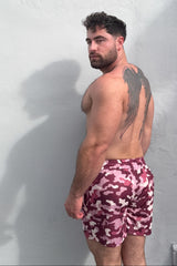 Quick-Dry Mesh Shorts - Purple Camo