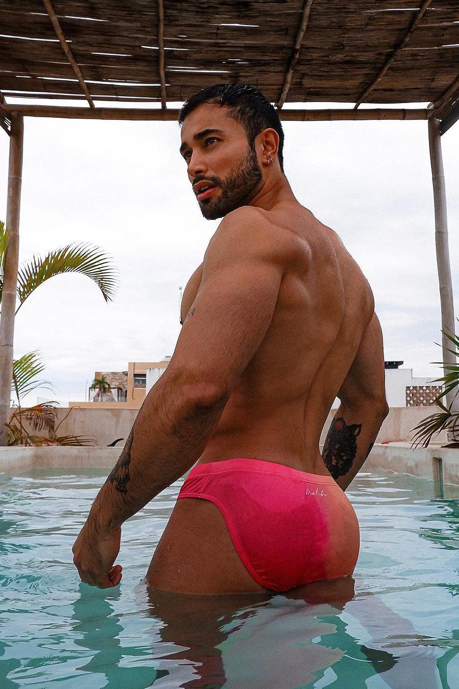 Lovesick Briefs - Pink & Orange Ombre - JJ Malibu 