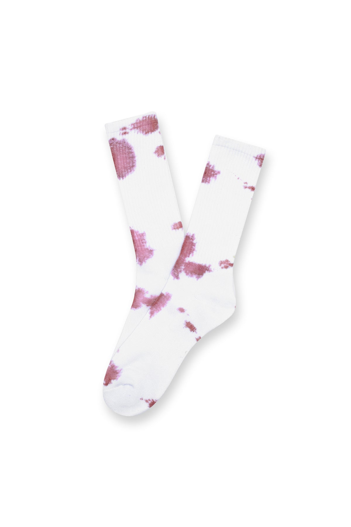 Men’s Crew Socks - Dusty Pink Tie-Dye