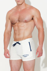 Karma 2" Short Shorts with Zipper Pockets - White - JJ Malibu 