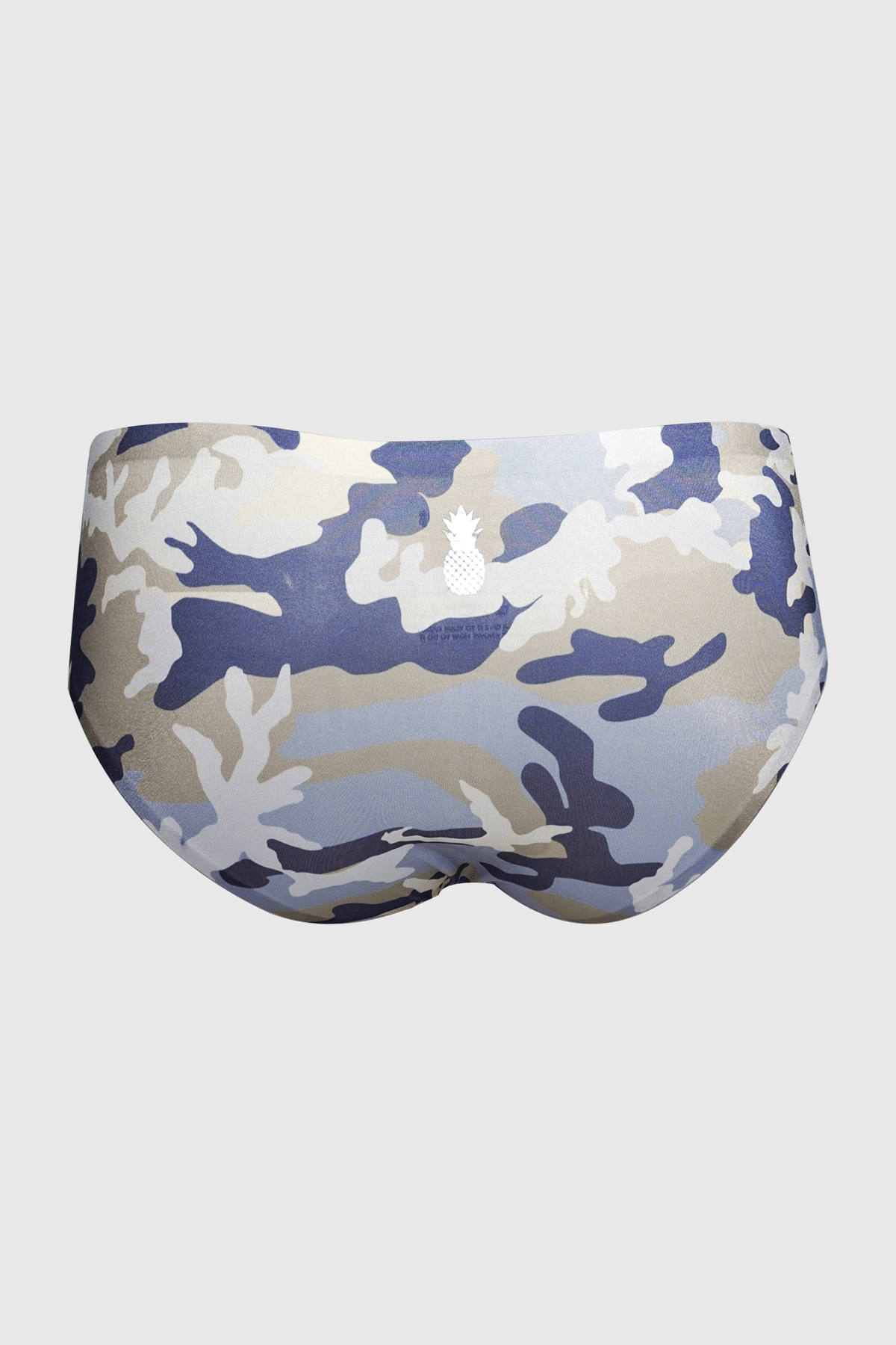 Feelin' Sultry Seamless Briefs with Bulge Pouch - White Camo - JJ Malibu 