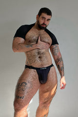 On-Display Jockstrap w/ Buckled Waistband - Black