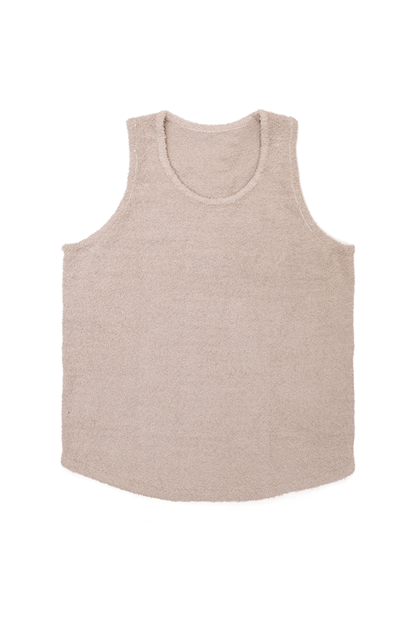 Plush Knit Tank Top - Beige - JJ Malibu 
