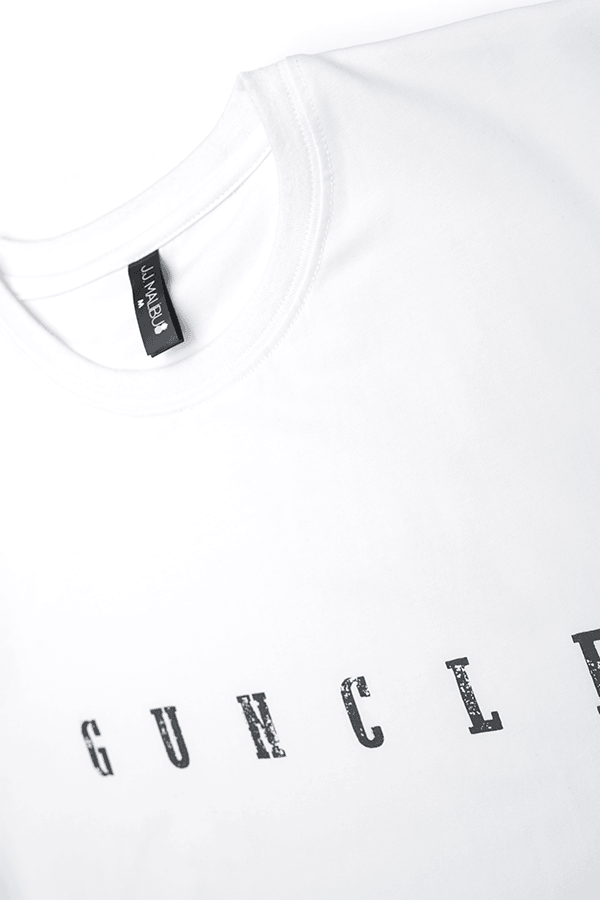 Graphic T-Shirt Guncle - White - JJ Malibu 