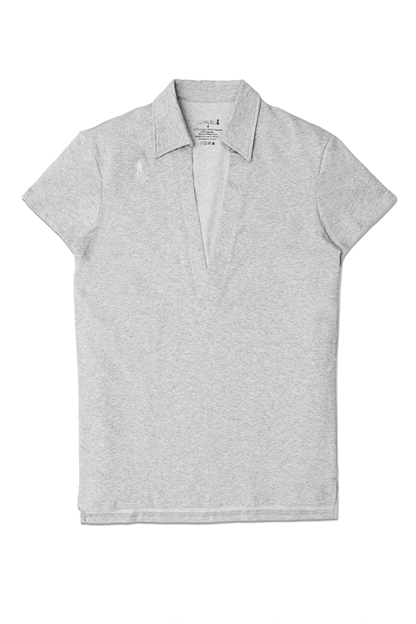 Deep v neck polo sales shirt
