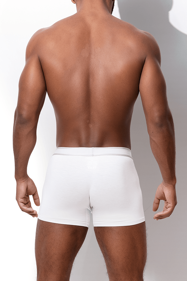 Classic Breathable Boxer Briefs - White - JJ Malibu 