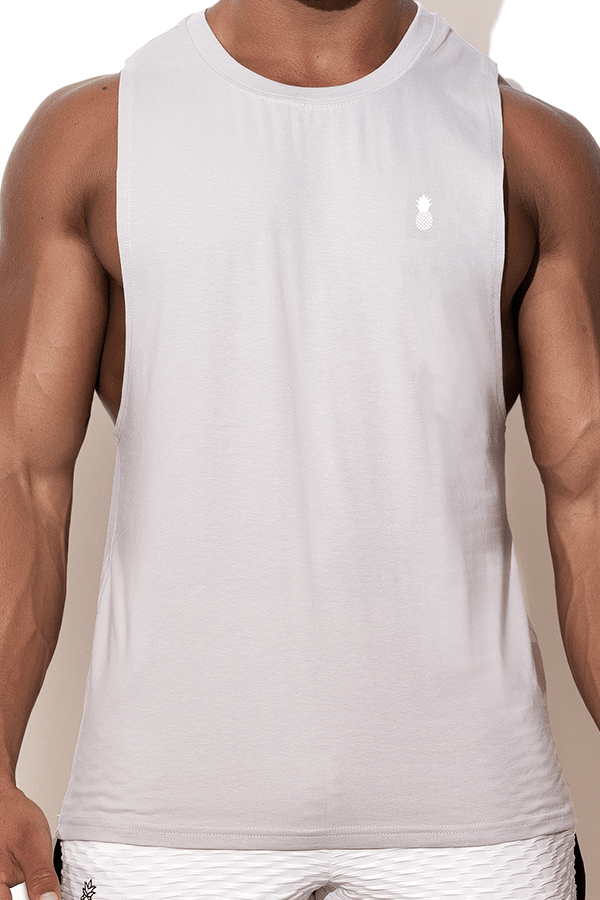 Bad Boy Tank Top - Light Grey - JJ Malibu 