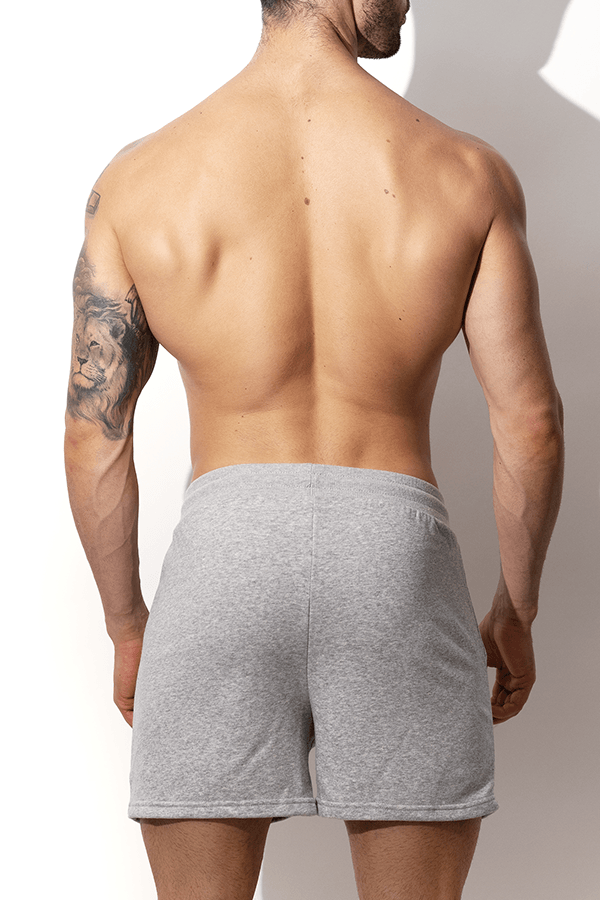 Keep It Classy Sweat Short Shorts - Light Grey - JJ Malibu 