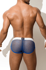 With You Tonight Fishnet Mesh Briefs - Blue - JJ Malibu 