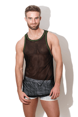 Noticed Mesh Tank Top - Black - JJ Malibu 