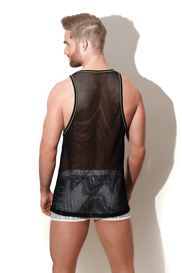 Noticed Mesh Tank Top - Black - JJ Malibu 