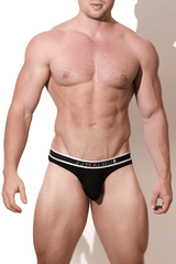 Commander Cotton Thong - Black - JJ Malibu 