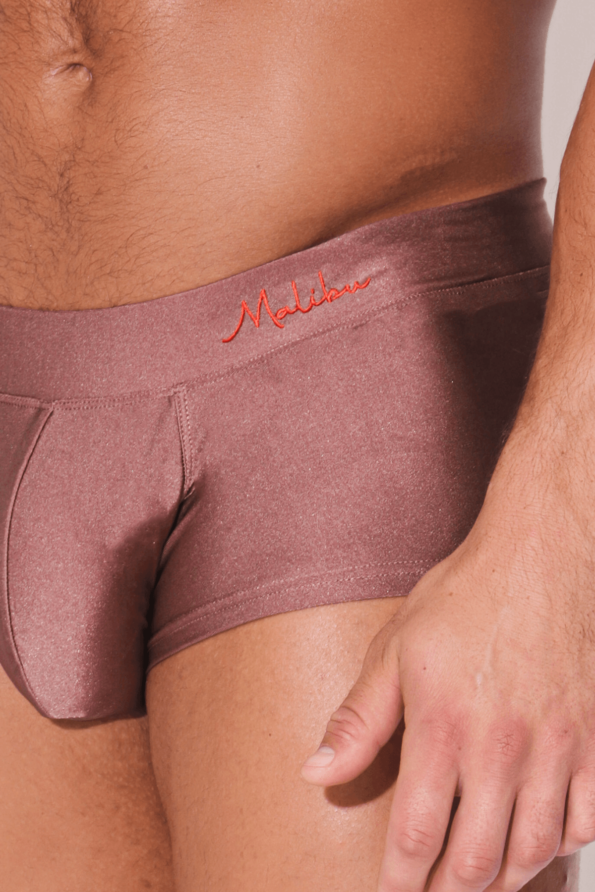 Dynamic Shine Boxer Briefs - Mauve - JJ Malibu 