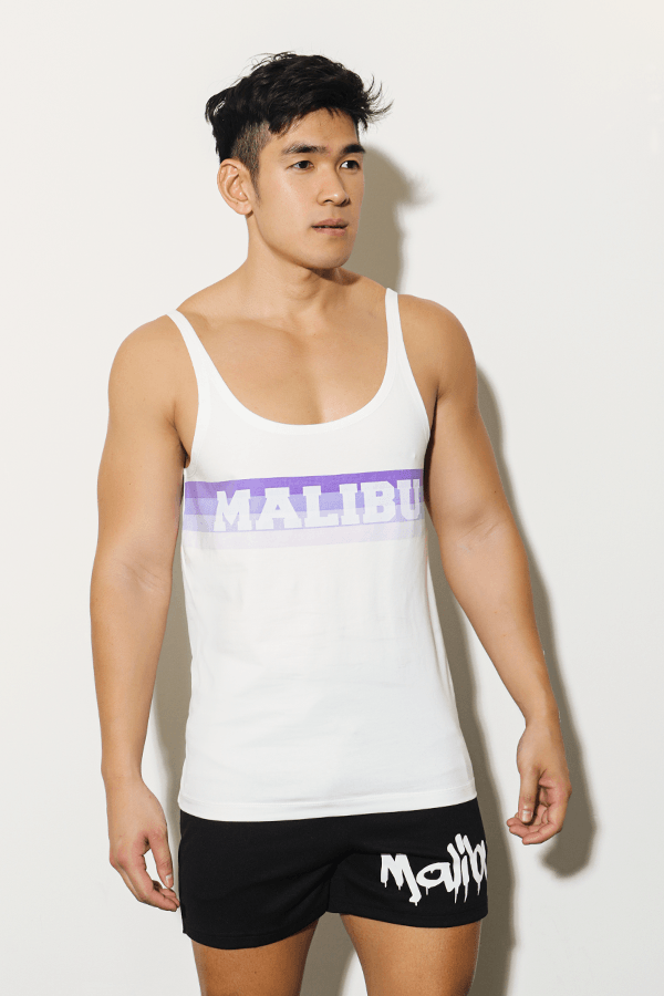 Malibu Gradient Wide-Cut Tank Top - Purple - JJ Malibu 