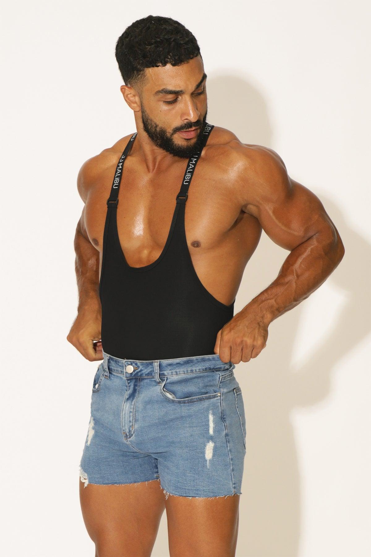 Wrestle Me Bodysuit - Black - JJ Malibu 