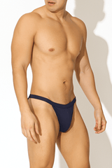 Play Swim Briefs with Rear Mesh Window - Navy - JJ Malibu 