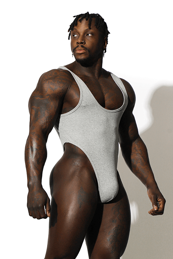Afterglow Ribbed Bodysuit - Grey