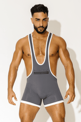 Join The Team Boxer Brief Singlet - Dark Grey - JJ Malibu 