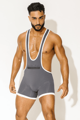 Join The Team Boxer Brief Singlet - Dark Grey - JJ Malibu 