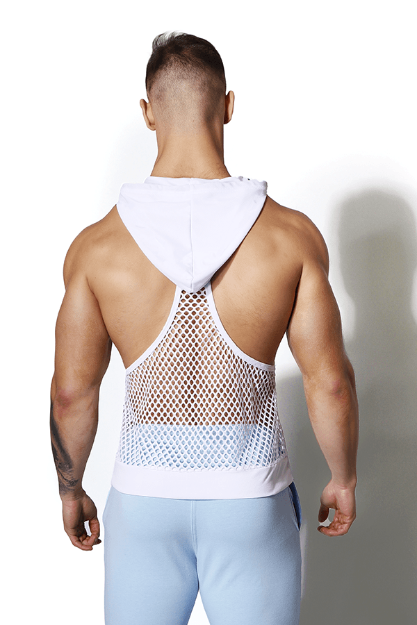 Lustful Stringer Hoodie - White - JJ Malibu 