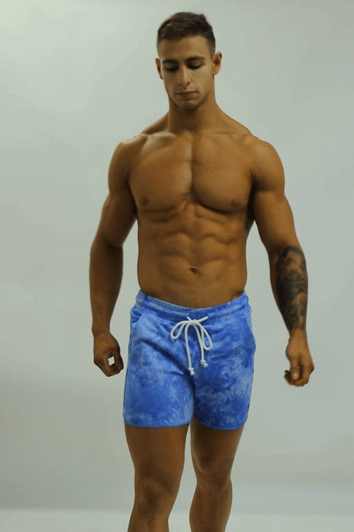 Nomad Cotton Short Shorts - Blue Tie Dye - JJ Malibu 