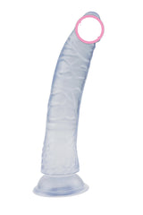 Classic 8'' Dildo with Suction Cup - Clear