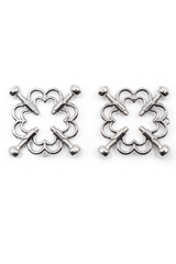 Kinky Adjustable Clover Design Metal Nipple Clamps