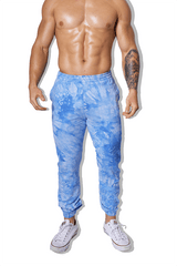 Jaw Dropping Joggers - Tie Dye Blue - JJ Malibu 