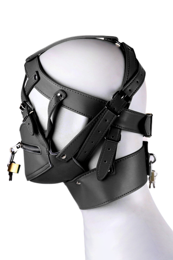 Faux Leather Submissive Fetish Mask