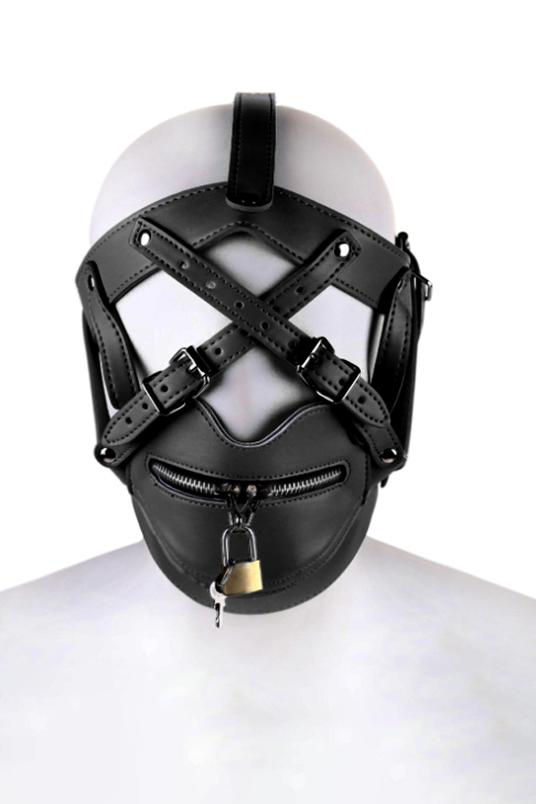 Faux Leather Submissive Fetish Mask