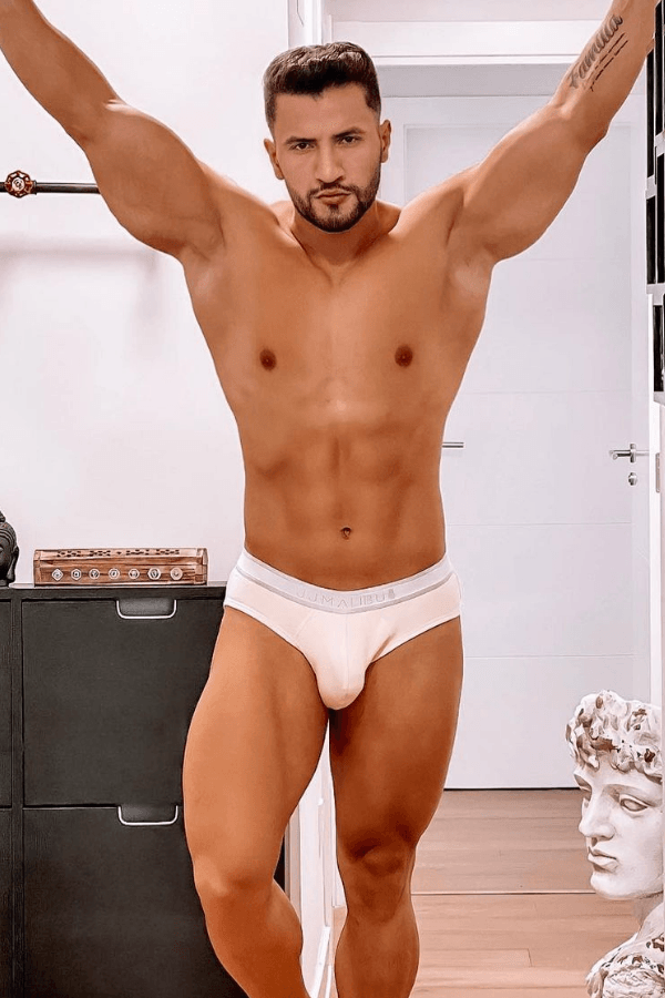 Heartbreaker Briefs W Bulge Pouch - Beige - JJ Malibu 