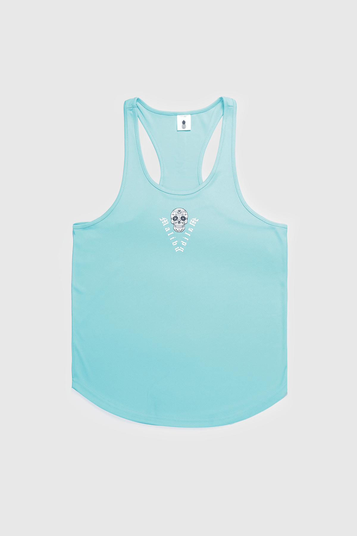 Chaos Dri Fit Tank Top - Aqua w/ Skull Design - JJ Malibu 